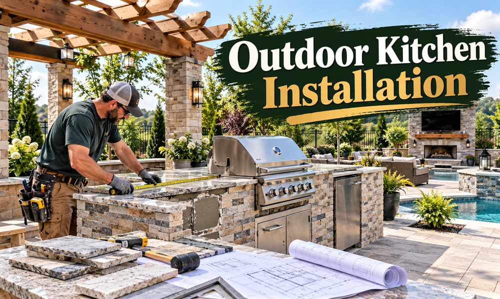 Outdoor Kitchen Installation From Planning to First Cookout Outdoor Kitchen Installation
